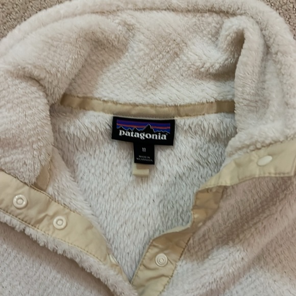 Patagonia white/cream Retool Snap T Pullover Sweater - Picture 2 of 4